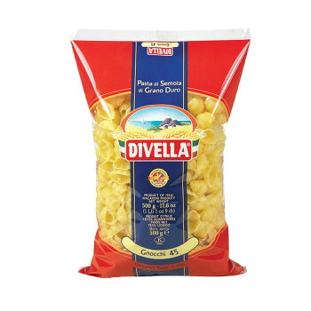 DIVELLA ディヴェッラ パスタ ♯45 ニョッキ 500g×24個 606-217 【セモリナ使用】 ソースが絡む ユニーク形状 業務用 イタリア産 パスタ 様々な料理に