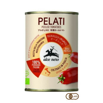 アルチェネロ 有機ホールトマト 400g 24個セット 【イタリア産 有機JAS】 パスタソース 煮込み料理 業務用 大量 保存食