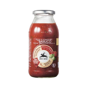 アルチェネロ 有機カットトマト＆バジルソース 500g 12個セット【イタリア産】 トマト果肉たっぷり パスタ ピザ 煮込み料理 業務用 大容量