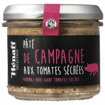 エナフ パテ・ド・カンパーニュ ドライトマト入り 90g 12個セット【フランス産 長期保存 専門店向け】 田舎風パテ おつまみ ギフト お返し｜ＳＢＮ２１