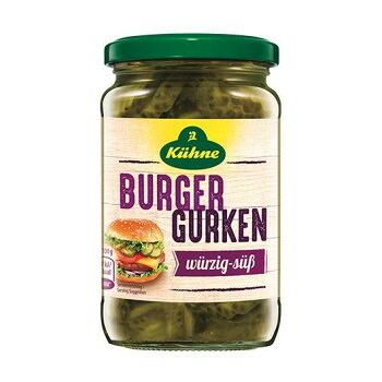 キューネ バーキンス 370ml 10個セット 【ハンバーガー用スライス】 サンドイッチ サラダ 具材 ドイツ製