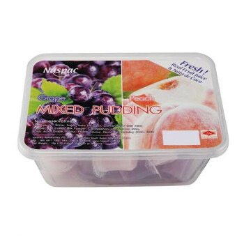 ナスパック ミニプリンピーチ&グレープ(ナタデココ入り) 15g×22p 24個セット【アソート 食感楽しめる おやつ お返し 内祝い】 030039|SBN21