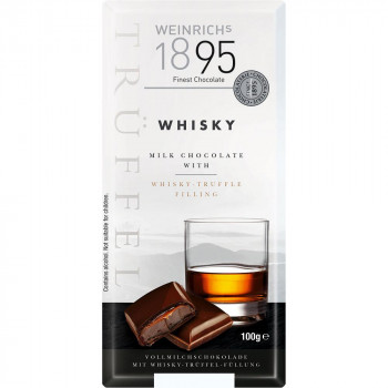 ワインリッヒ ウイスキーチョコレート 100g 120個セット【ドイツ老舗ビーン・トゥ・バー】大人向け ギフト お返し 内祝い 業務用 大量
