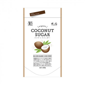風と光 有機ココナッツシュガー 250g×24 【日本製】 きび糖のような甘さ 砂糖代替品 コーヒー 紅茶 料理 お菓子作り 業務用 お返し 内祝い