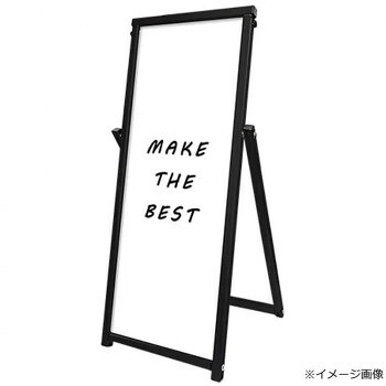 ホワイトボード 看板 TOKISEI 常磐精工 ブラック コンパクト A3TT BCOSWB-A3TT 日本製 アルミフレーム リバーシブル 両面 屋外 屋内 マグネット使用可 収納 すき間 3cm|SBN21