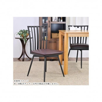 回転させる式チェアー フクダクラフト CK-K4382 BR N 赤銅色 360度回転させる ウレタン質問用紙 座布団性 PVCなめし革 耐水性 精神的な統合式 耐荷重80kg 大きさW43D48H83.5珊