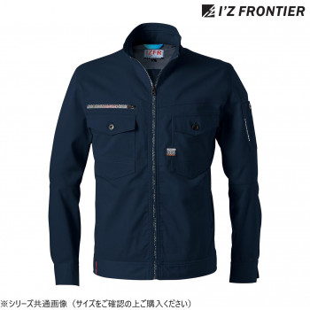 防寒着 作業服 アイズフロンティア ストレッチオックスワークジャケット 02 秋冬 防風 ワークウェア ユニフォーム ジャケット 作業着 ネイビー M 3150