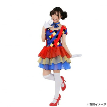コスチューム コスプレ衣装 道化師 ピエロ パーティクラウン カラフル イベント パーティー 大道芸 手品 学園祭 舞台 演劇 衣装 セット