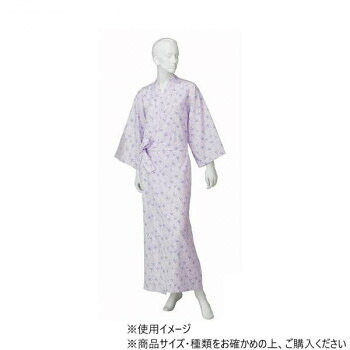 神戸生絲 婦人カラーガーゼねまき ラグラン袖 NE69 抗菌防臭 ガーゼ肌着 秋冬 介護 シームレス 日本製 L パープル