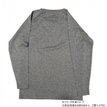 日本製遠赤技研 FLOWWEAR アンダーシャツ 秋冬 防風 ワークウェア 血行促進 疲労回復 一般医療機器 ユニセックス Lサイズ 杢グレー