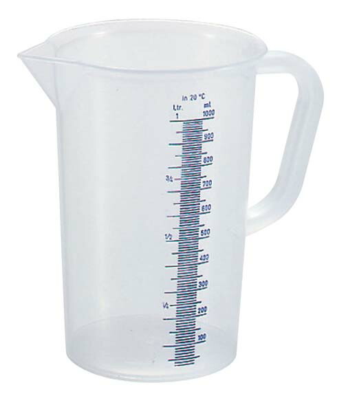 楽天市場】ポリプロピレン製 計量カップ／1L【目盛：10cc単位】耐熱