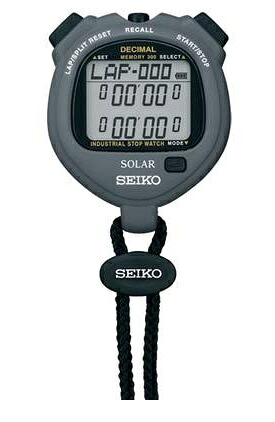 セイコー　【SEIKO】　ソーラー　インダストリアル　グレー　デシマル単位で計測するストップウォッチ♪　SVAJ999｜ＳＣゆう 8,954円