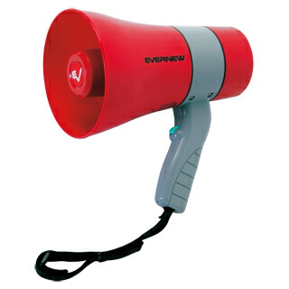 運動会用品　エバニューメガホン　拡声器06S　【サイレン機能付】　EKB118