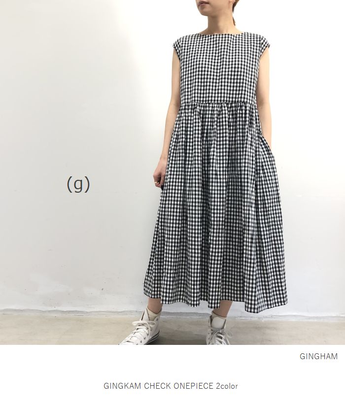 プルオーバー Check Japan ワンピース ロング丈 ワンピ ドレス21ss 春夏 ギンガムチェック ノースリーブ 綿 2colormade コットン フリーサイズ 11 Offクーポン ポイント最大p43倍 お買物マラソン7月4日 Sun 00 7月11日 Sun 1 59 G グラムgingkam Check