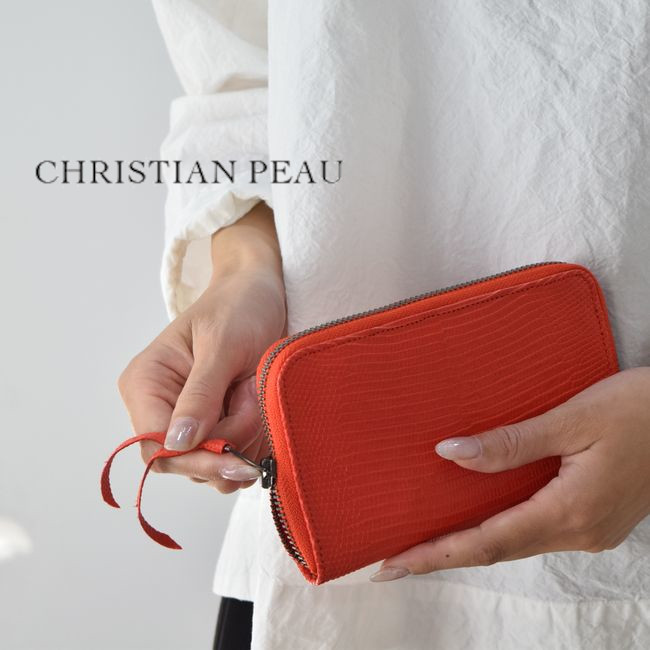 ＼全品１０％OFFクーポン／4/12(日)20:00~4/14(火)9:59まで 【即日発送】CHRISTIAN PEAU(クリスチャン ポー) LEATHER WALLET b004-s-MARIGOLD【 北海道も送料無料 】