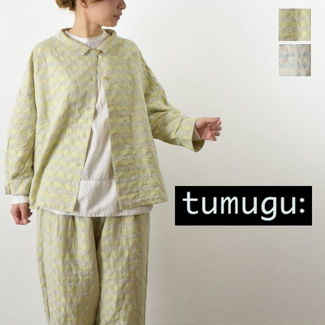 【SALE 20%OFF】さらに【全品11%OFFクーポン対象】&\P最大47.5倍/マラソン!!7/26(日)1:59まで tumugu(ツムグ)ギンガムチェック シャツ ジャケット 2colormade in japantb25426【@】|SCAMP CLOTHING