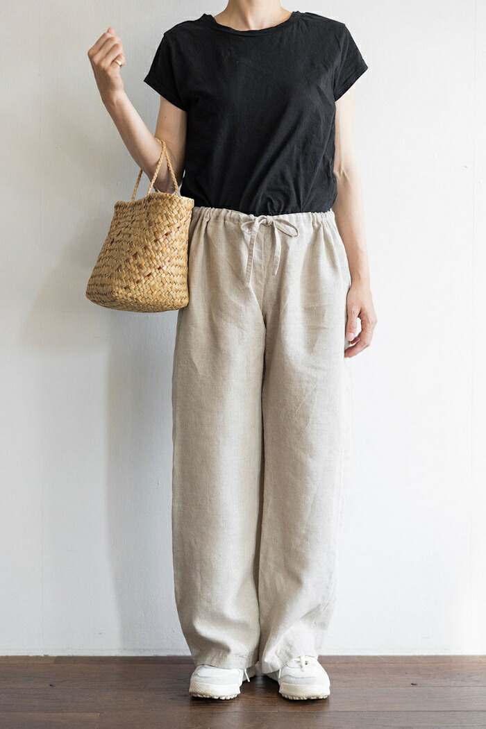 『レビューでソックスもらえる！』【即日発送／送料無料】fog linen work(フォグリネンワーク) オワーズ　リネンパンツ　ナチュラル LWW119-N　 【 北海道も送料無料 】