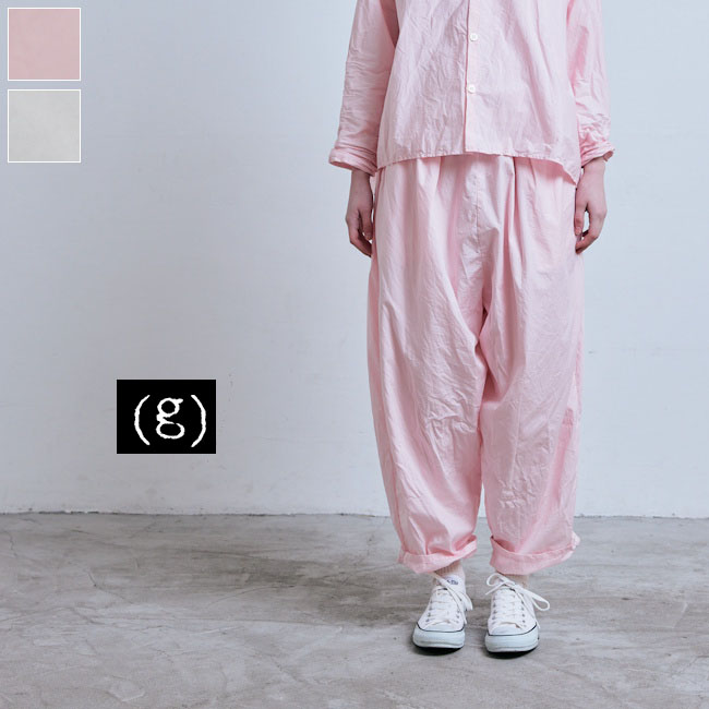 ＼全品１２％OFFクーポン／★お1人様1回限り★GWお出かけ準備4/18(土)17:00~4/23(木)9:59まで 　 (g) グラム COMBED SROAD SLOW PANTS 2color made in Japan g-700