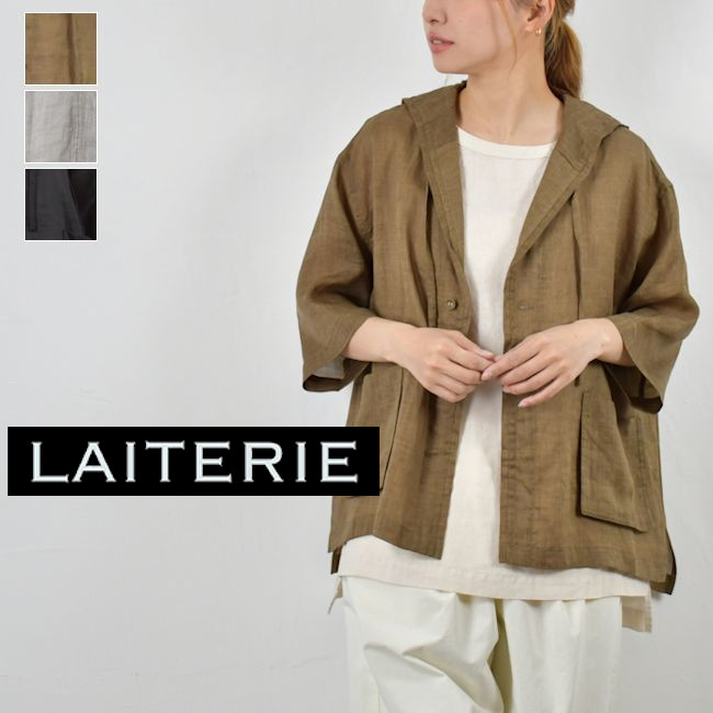 【全品11%OFFクーポン対象】&\P最大47.5倍/マラソン!!7/26(日)1:59まで 【動画あり】LAITERIE(レイトリー)ラミーテンセル フレンチ綾セーラー シャツ 3colorlb26205|SCAMP CLOTHING