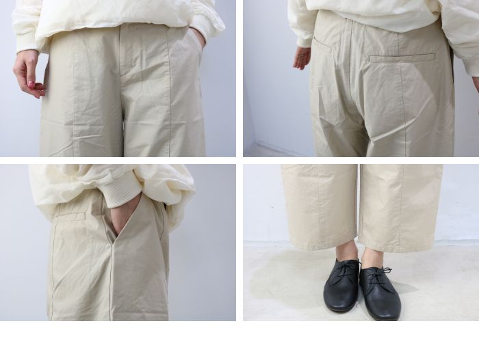 【楽天市場】evam eva(エヴァムエヴァ)cropped pants 2colormade in japane191t028クロップド