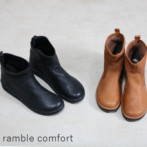 ramble comfort 最大42%OFFクーポン ランブルコンフォート シュリンク 3color 373-73390 レザー 最大69%OFFクーポン ブーツ
