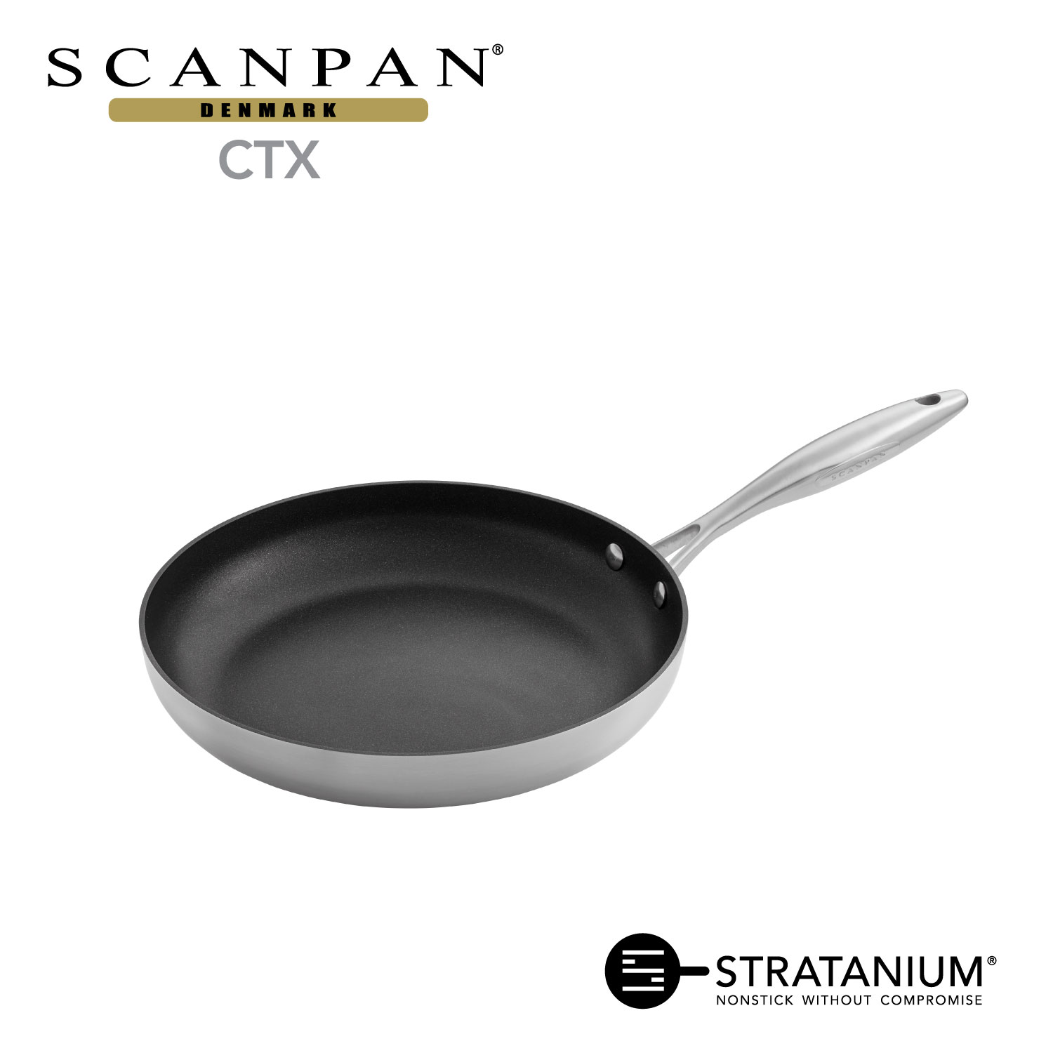 【楽天市場】【メーカー公式】スキャンパン CTXシリーズ フライパン 20cm IH対応 SCANPAN 20センチ ih ステンレス アルミ 浅型  オーブン対応 pfoaフリー 安全なフライパン STRATANIUM : SCANPAN Japan