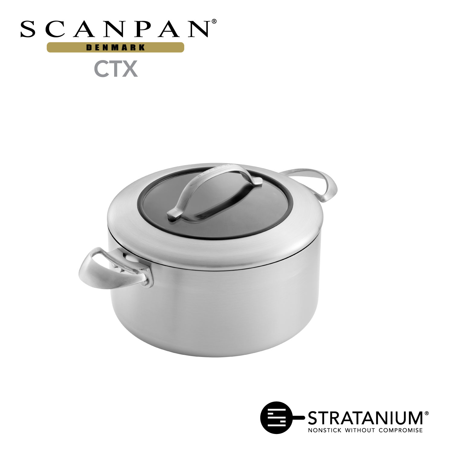 【製造業者堅苦しさ】走査食麺麭 CTXつづき物 24糎/4.8L ダッチオーブン （蓋付） 両手なべ 寄せ集め一皿分の料理 カレー 鍋物 周囲の状況に思い遣り オーヴン膳立て ノン突っ支い棒 安全性のあるなフライパン フッ素産業 SCANPAN デンマーク王国 STRATANIUM