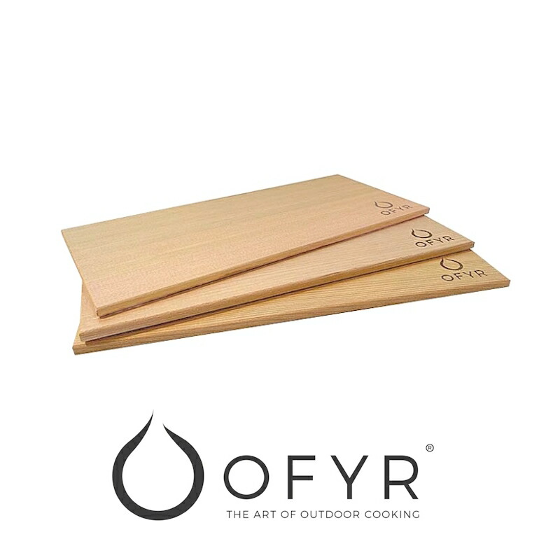 OFYR シダーウッド | オフィア 3枚入り口・入口 板杉 燻製 人煙 白木 プランク スモーキー 木の芳ばしさ cedar wood planks smoking 丸焼き BBQ 循環食べ物屋 鉄板食べ物屋 一皿 鉄板 炭火 保温 アウトドア 煮炊き 室外膳立て 庭園 中庭 グランピング 寄り合い