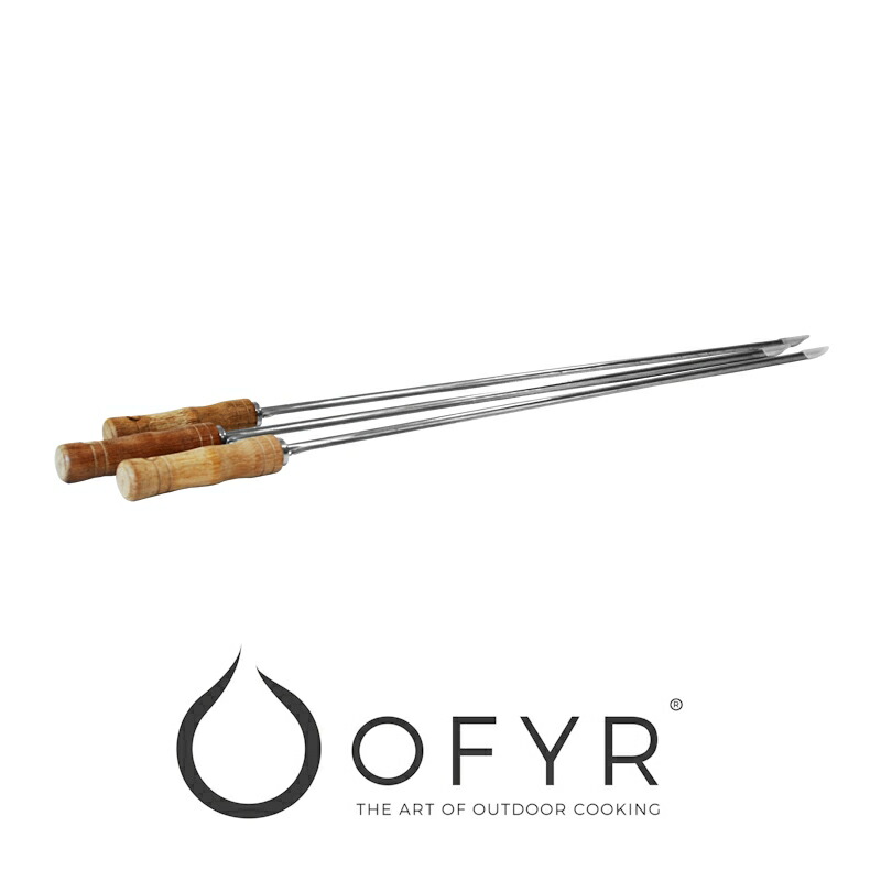OFYR シュラスコ用焼き串 | オフィア 専用 ブラジリアン 食べ物屋 brazilian grill シュラスコ ブラジル連邦共和国表現スタイル 串焼き 丸焼き BBQ 循環食べ物屋 一皿 直火 炭火 蔬菜 魚 アウトドア 煮炊き 室外膳立て 庭園 中庭 グランピング 寄り合い