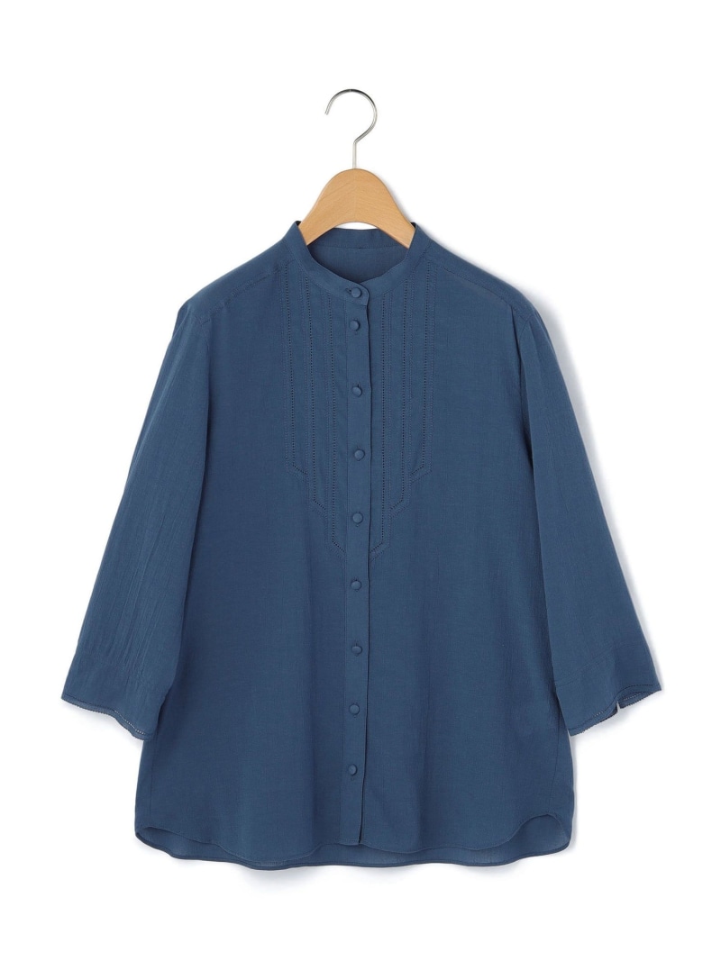 【SALE／52%OFF】【Lサイズ】ウェービーローンブラウス KEITH キース トップス シャツ・ブラウス グレー グリーン ネイビー【RBA_E】【送料無料】[ Fashion]