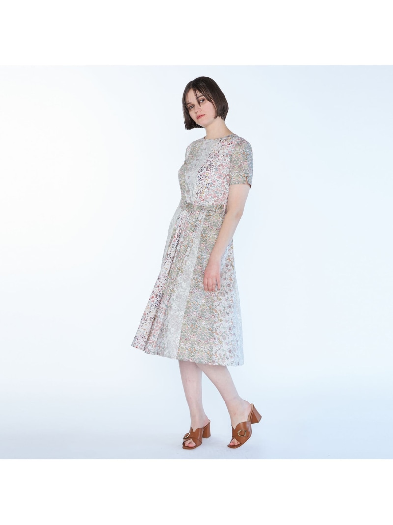 SCAPA リバティ　ワンピース リバティプリントパッチワークワンピース （ドレス）｜SCAPA