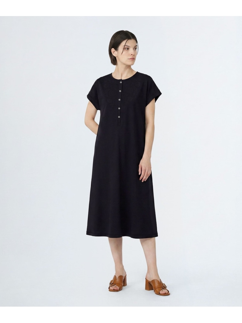 エンブロクリアワンピース SCAPA スキャパ ワンピース・ドレス ドレス ネイビー【送料無料】[ Fashion]｜スキャパ／キース
