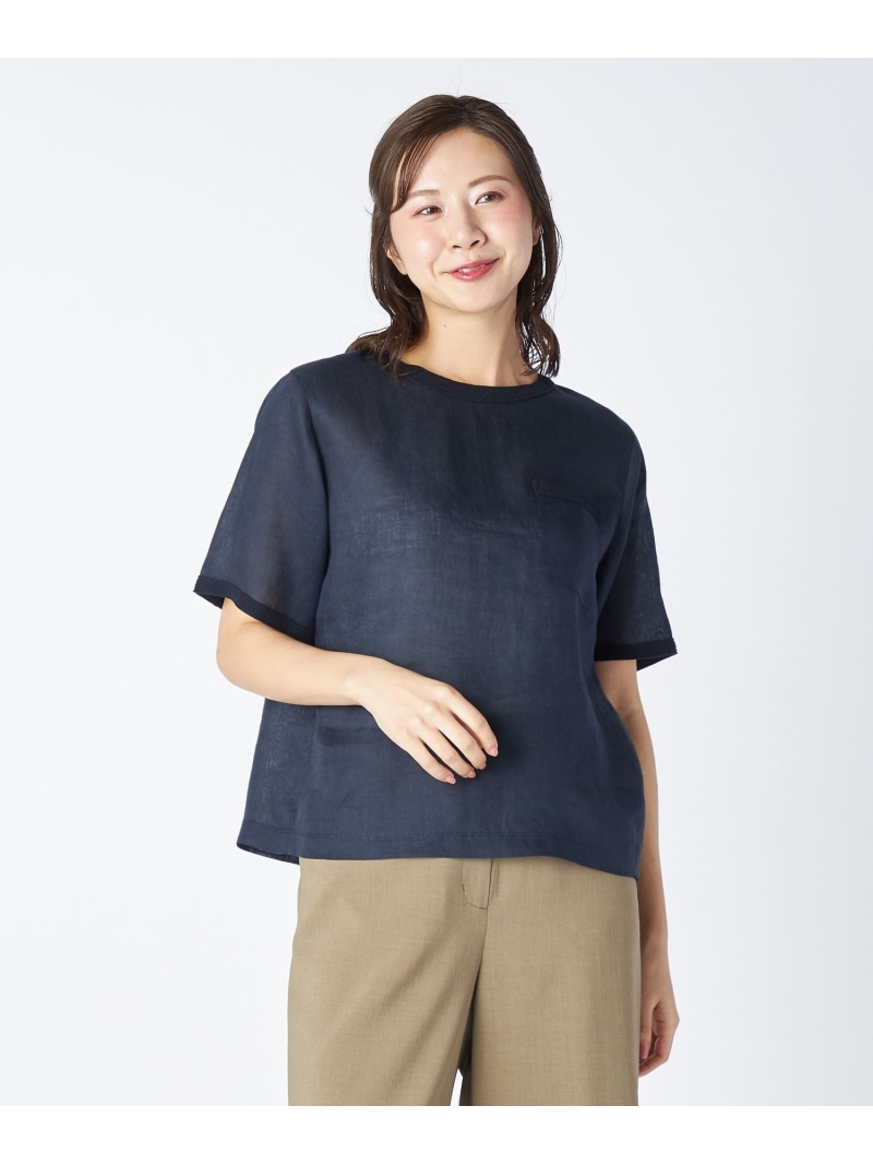 60/ーリネンプルオーバー KEITH キース トップス シャツ・ブラウス ホワイト ネイビー【送料無料】[ Fashion]