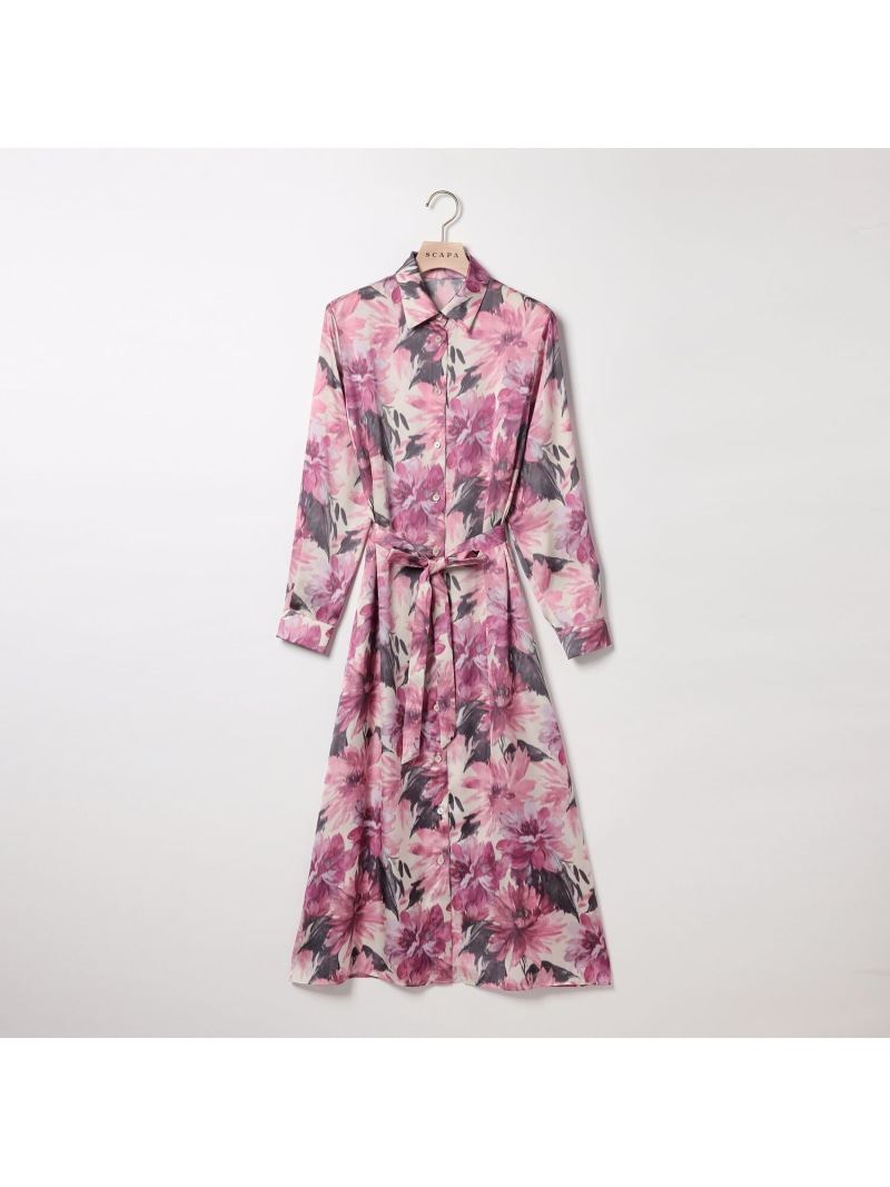 楽天市場】【SALE／60%OFF】シックフラワープリントワンピース SCAPA