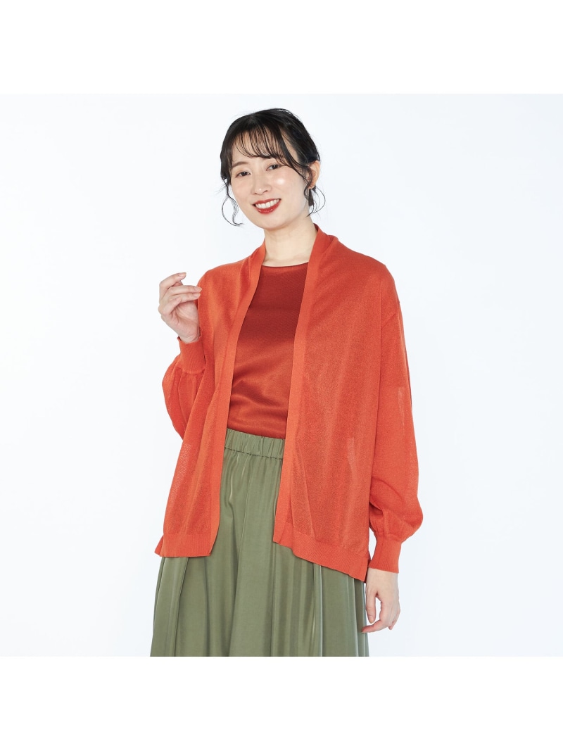 【SALE／52%OFF】ロコンニットカーディガン SCAPA スキャパ トップス ニット オレンジ グレー グリーン【RBA_E】【送料無料】[ Fashion]