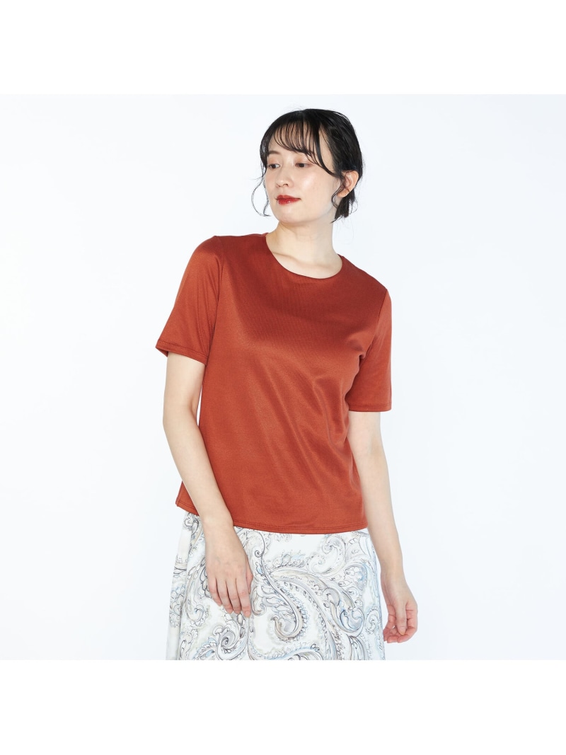 【SALE／61%OFF】リブスムースプルオーバーカットソー SCAPA スキャパ トップス カットソー・Tシャツ グリーン オレンジ グレー【RBA_E】【送料無料】[ Fashion]｜スキャパ／キース