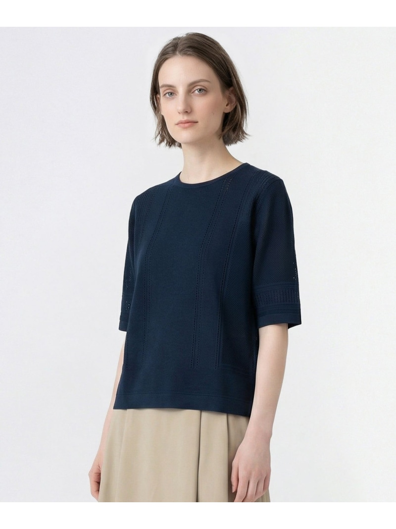 【SALE／41%OFF】キュールニットプルオーバー SCAPA スキャパ トップス ニット ネイビー ホワイト ピンク ブルー【RBA_E】【送料無料】[ Fashion]｜スキャパ／キース