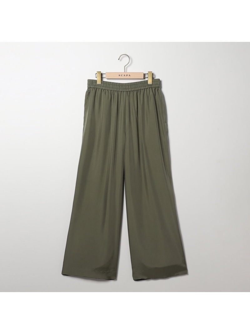 【SALE／50%OFF】【WEB限定】イージースムースパンツ SCAPA スキャパ パンツ その他のパンツ グリーン ブルー【RBA_E】【送料無料】[ Fashion]