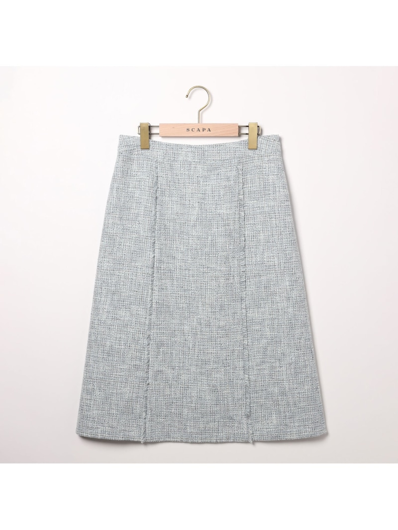 【SALE／48%OFF】スラブツィードスカート SCAPA スキャパ スカート その他のスカート ブラック【RBA_E】【送料無料】[ Fashion]｜スキャパ／キース