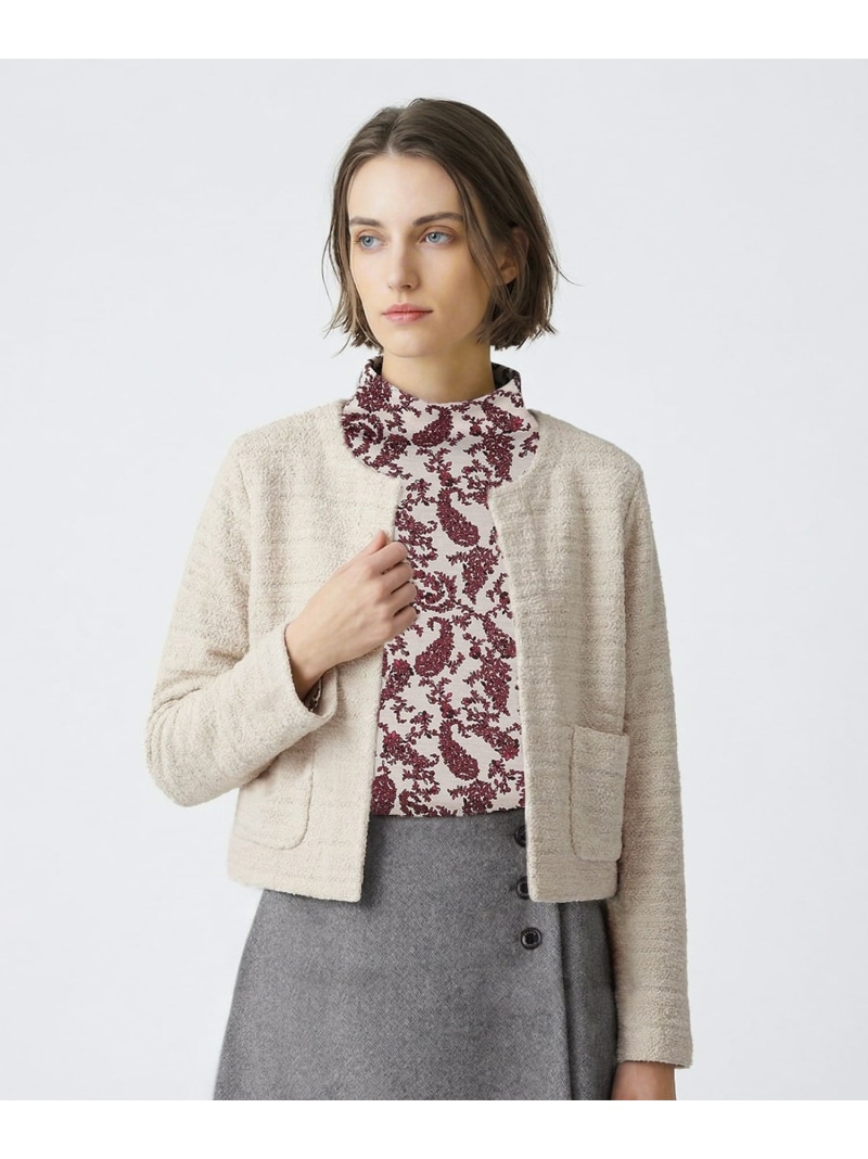 ファンシーカノコニット SCAPA スキャパ トップス ニット ブラウン ブラック【送料無料】[ Fashion]