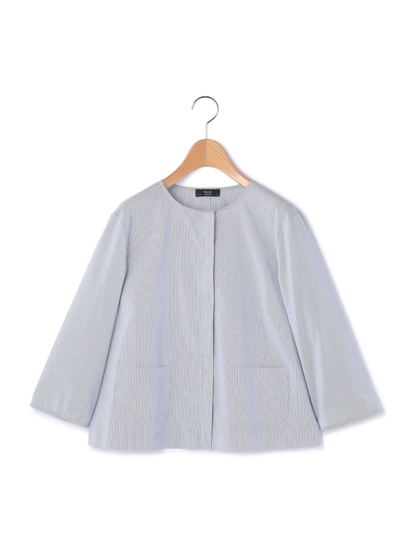 【SALE／45%OFF】【Lサイズ】コードレーンブラウス KEITH キース トップス シャツ・ブラウス ベージュ ブルー【RBA_E】【送料無料】[ Fashion]｜スキャパ／キース