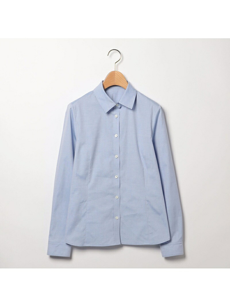 スマートオックスブラウス SCAPA スキャパ トップス シャツ・ブラウス ホワイト ブルー【送料無料】[ Fashion]｜スキャパ／キース