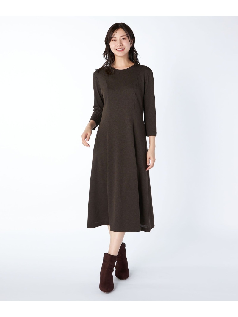 【SALE／50%OFF】千鳥ジャージーワンピース KEITH キース ワンピース・ドレス ドレス ブラック【RBA_E】【送料無料】[ Fashion]