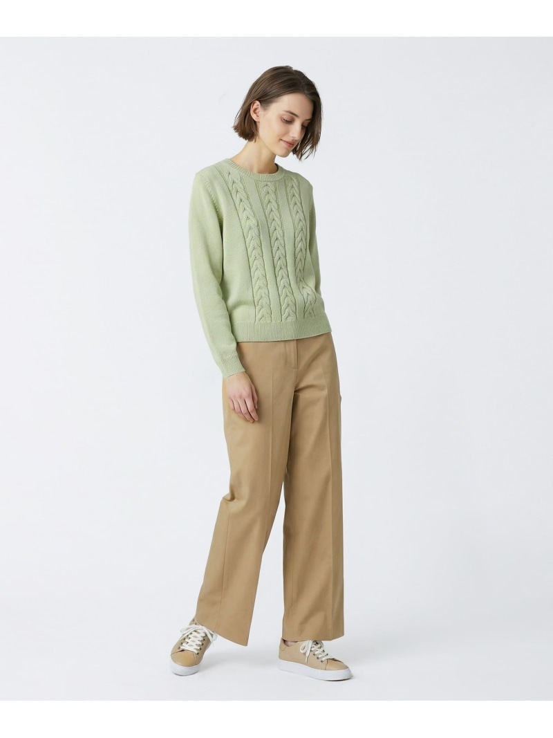 コットンチノパンツ SCAPA スキャパ パンツ その他のパンツ ブラウン【送料無料】[ Fashion]