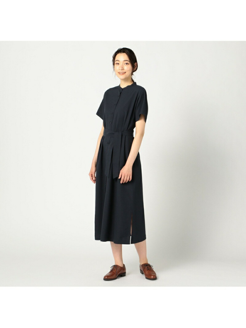 ツイストギャバワンピース Keith キース ワンピース ワンピースその他 ネイビー ブラウン 送料無料 Rakuten Fashion Bla Org Bw