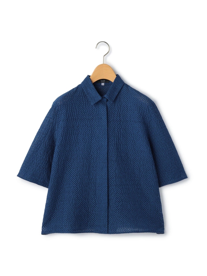 【SALE／45%OFF】【Lサイズ】アーティーブラウス KEITH キース トップス シャツ・ブラウス ネイビー ホワイト【RBA_E】【送料無料】[ Fashion]｜スキャパ／キース