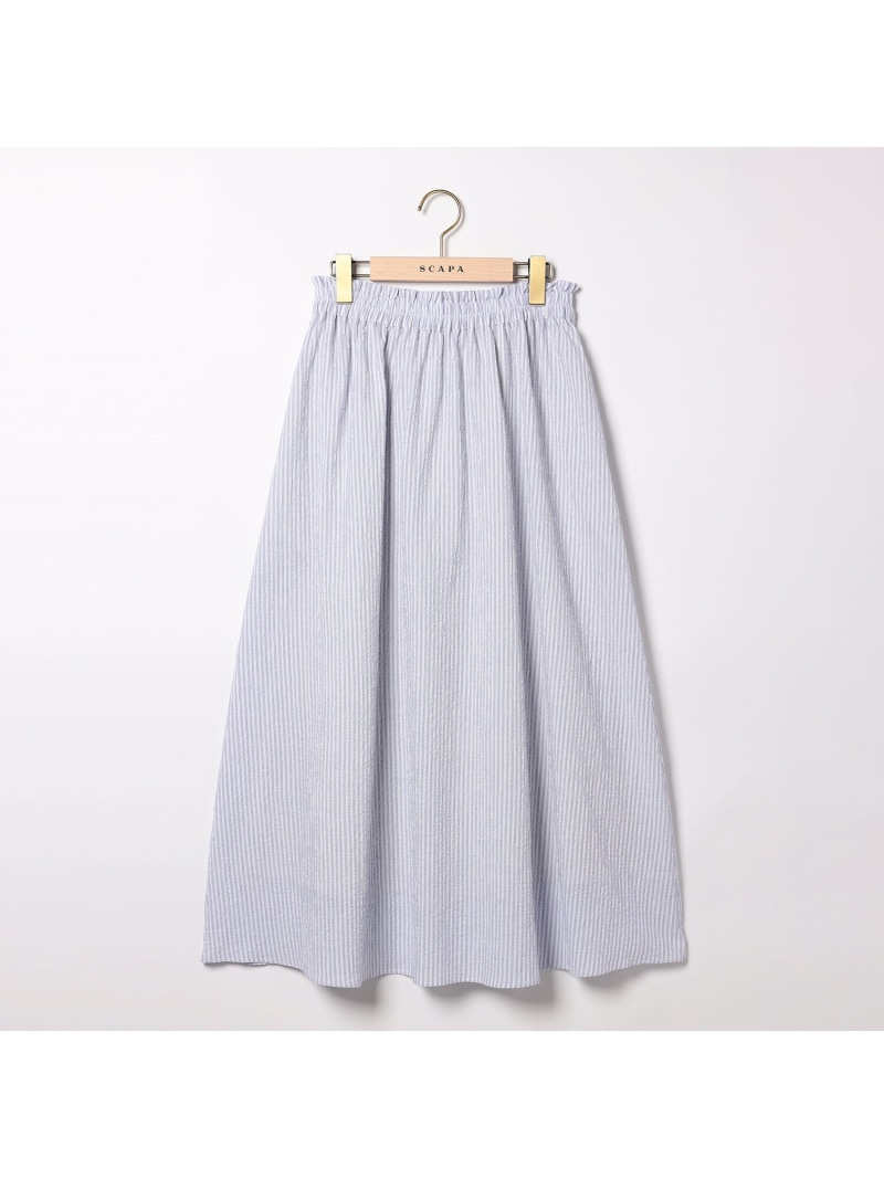 【SALE／41%OFF】サッカーストライプスカート SCAPA スキャパ スカート その他のスカート【RBA_E】【送料無料】[ Fashion]
