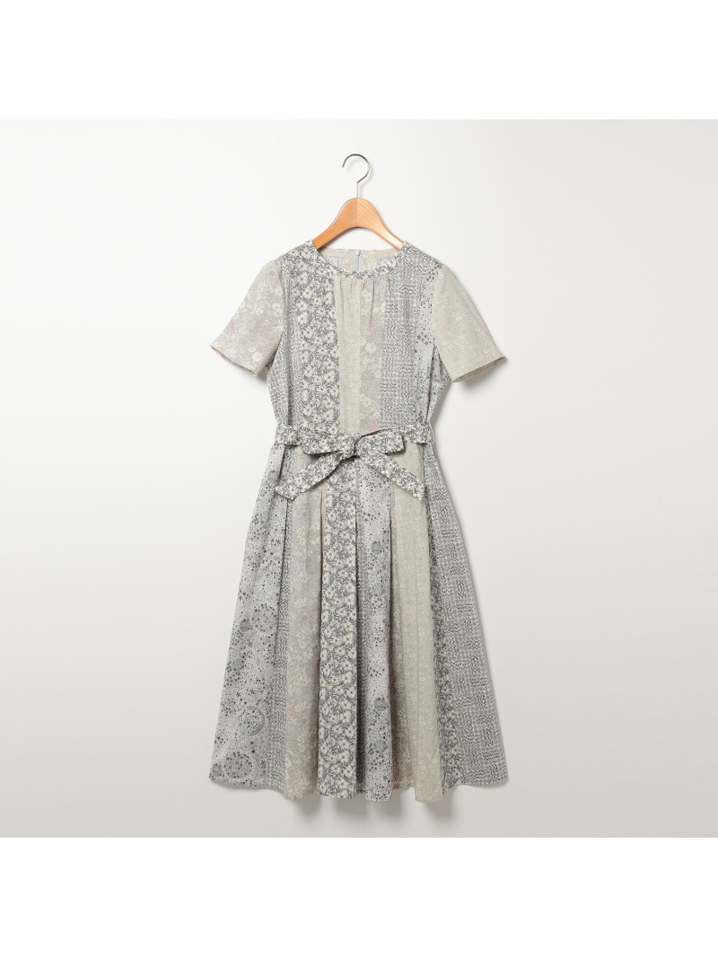 SCAPA スキャパ　リバティ　パッチワーク　ワンピース Liberty Printパッチワーク2ワンピース｜手洗い可｜SCAPA