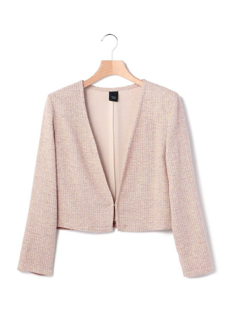 【SALE／66%OFF】ファンシーツイード ジャケット KEITH キース ジャケット・アウター テーラードジャケット・ブレザー ピンク【RBA_E】【先行予約】*【送料無料】[ Fashion]
