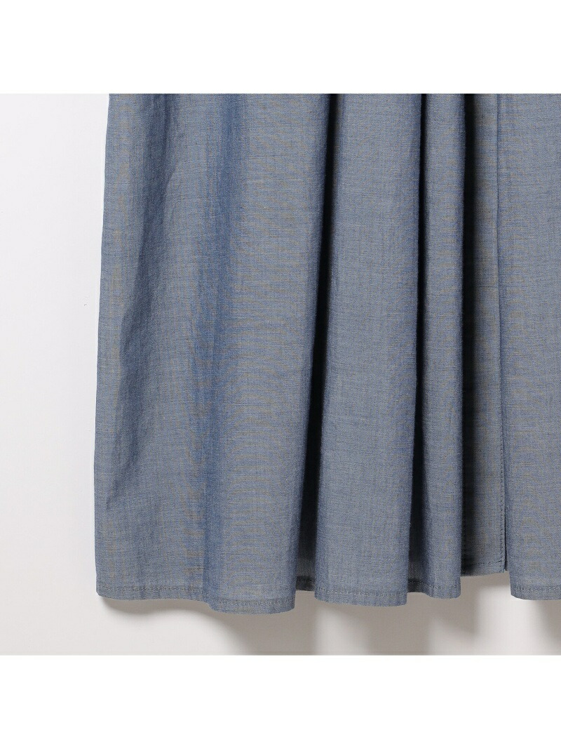 シャンブレーデニムワンピース Scapa スキャパ ワンピース ワンピースその他 ブルー ネイビー 送料無料 Rakuten Fashion septicin Com